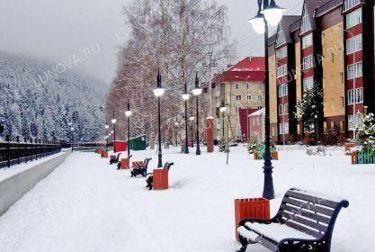 Освещение набережной город Ивдель